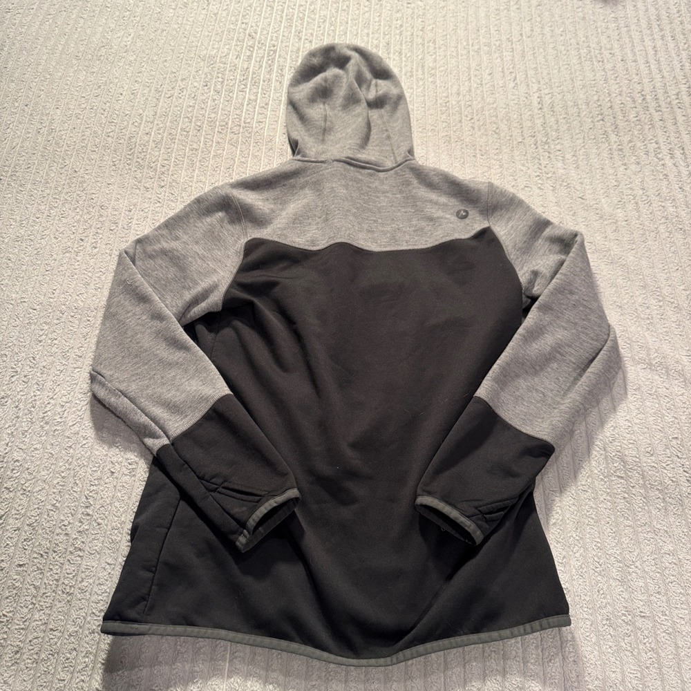Marmot Variant Hoodie Jacket Women XL Gray Black Polyester Gorpcore Hiking Zip - Picture 8 of 11